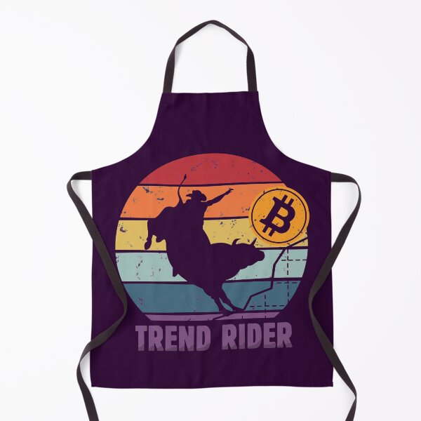 Item preview, Bitcoin Bullish Trend Rider - BTC Crypto Bull Trend Vintage Art Design - Best Gift for Bitcoin Crypto Trader or Holder or Investor or Miner- Funny Bitcoin Crypto Art Apparel designed and sold by WG-Factory.