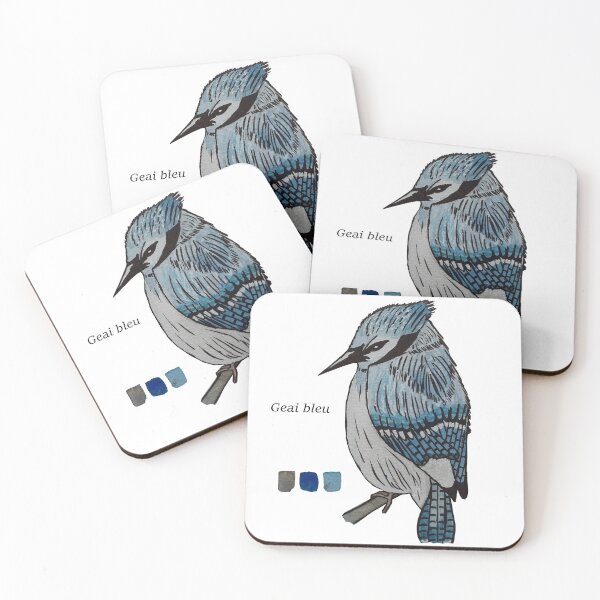 Item preview, Blue jay with callout and paddle designed and sold by Rozenn Artiste.