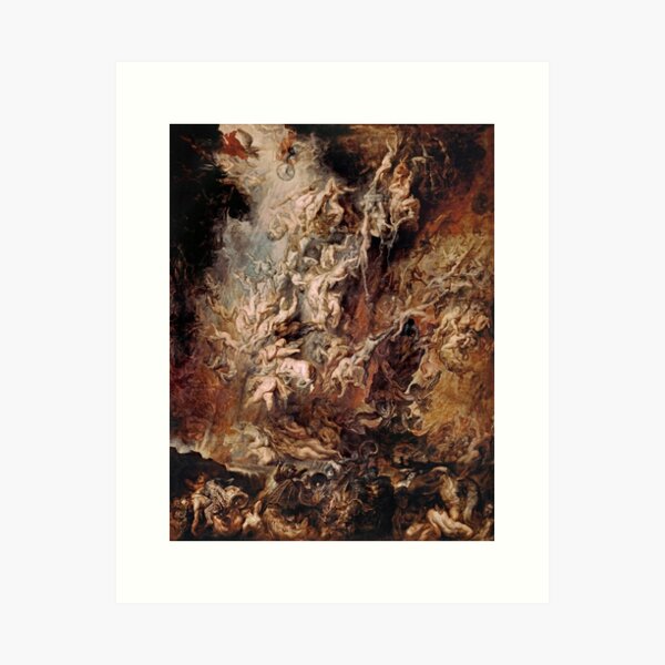 Artikel-Vorschau von DARK Netflix Tv Show Gemälde - Der Fall der Verdammten von Peter Paul Rubens, designt und verkauft von Hayze Taylor.