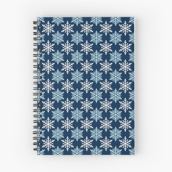 Item preview, White Snowflakes on Night Blue designed and sold by Fibracreativa.