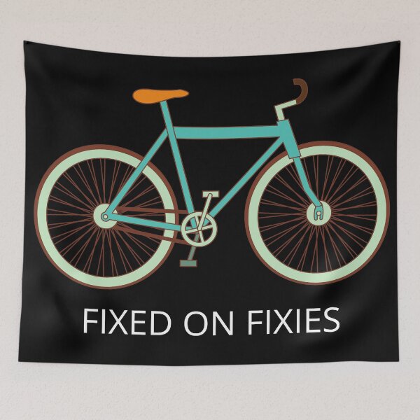 Item preview, Fixed on Fixies. Fixed Gear, Single Gear Bikes designed and sold by JellyBeenzz.