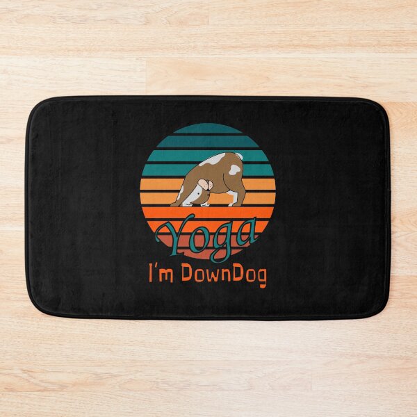 Item preview, Yoga DownDog Essential Funny Sports Classic Sticker And Shirt Design designed and sold by Glike.