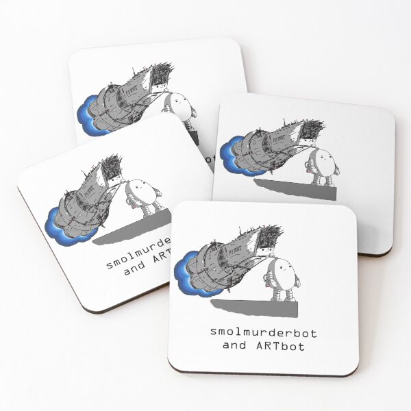 Item preview, Smolmurderbot and ARTbot designed and sold by smolrobots.