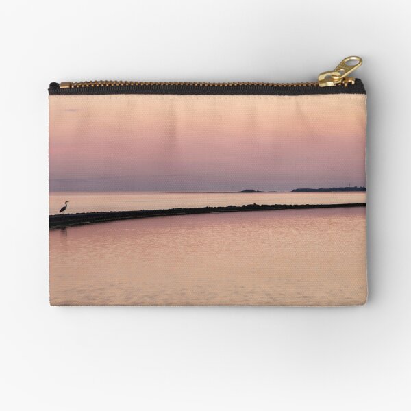 Hilbre Island Sunset Silhouette Zipper Pouch