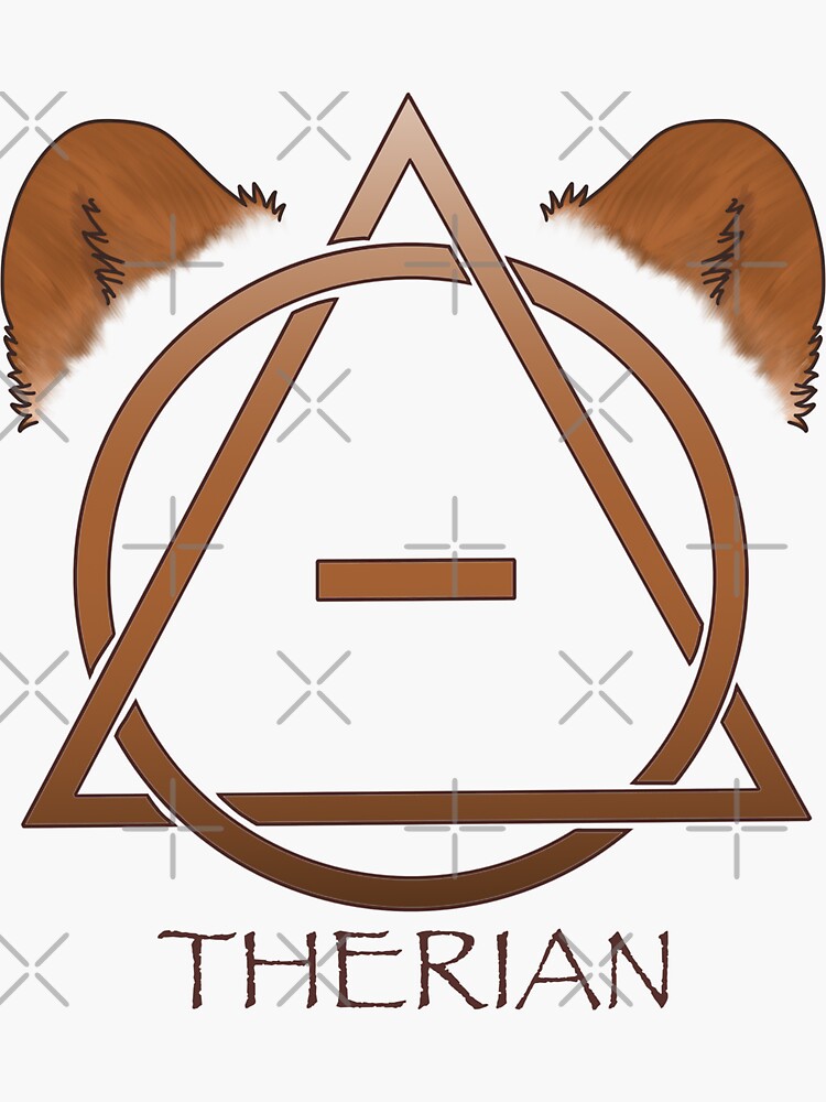 Bear Therian Theta Delta Sticker for Sale by DraconicsDesign