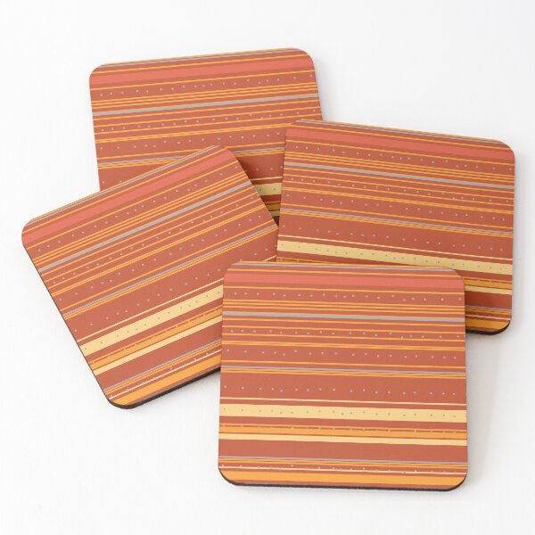 Item preview, Warm orange stripes  designed and sold by Meg M Studio.