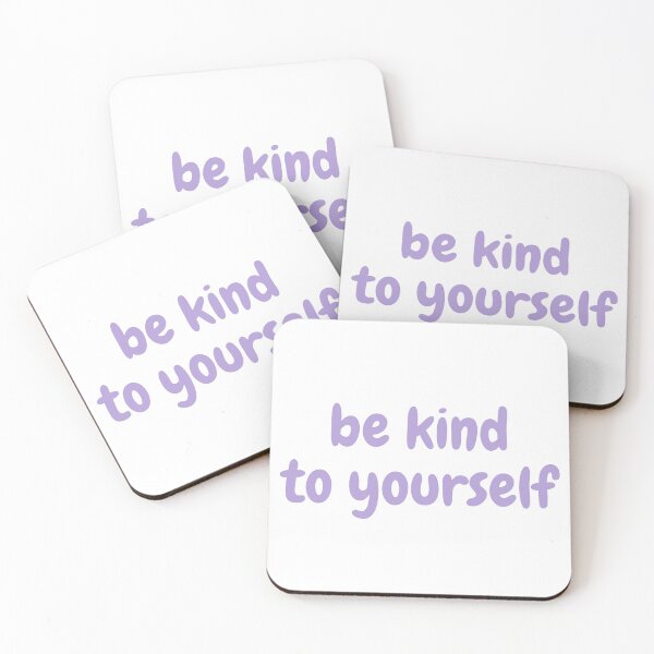Item preview, be kind to yourself purple text designed and sold by softlycarol.
