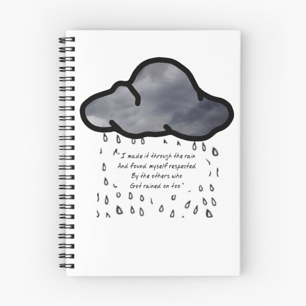 Item preview, "I Made it Through the Rain" Barry Manilow Lyric art designed and sold by DesignsbyEvelyn.