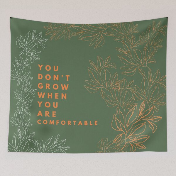 Item preview, You don't grow when you are comfortable designed and sold by inprogressto.