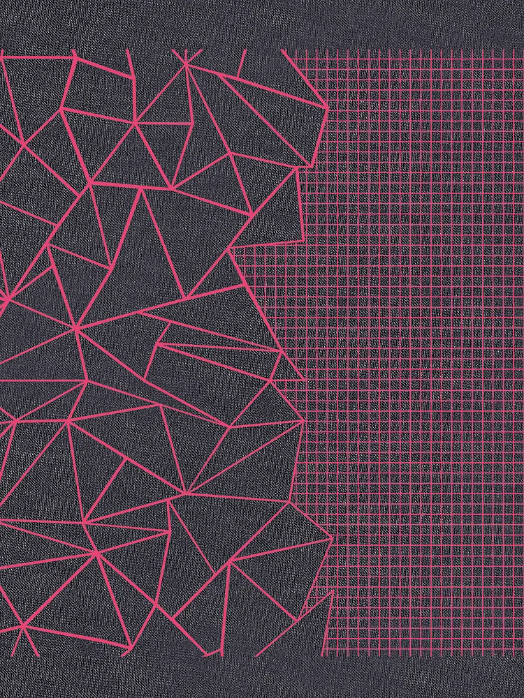 Thumbnail 6 of 6, Lightweight Sweatshirt, Abstract Outline Grid Raspberry designed and sold by ProjectM.