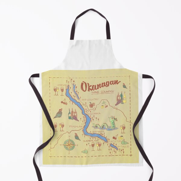 Item preview, Okanagan map designed and sold by Marcia and Ron Stacy Studios.