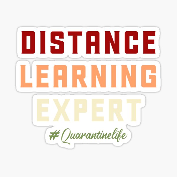 Distance learning expert Sticker