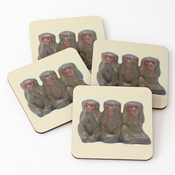 Item preview, Three Wise Monkeys designed and sold by Frankie Cat Photography.