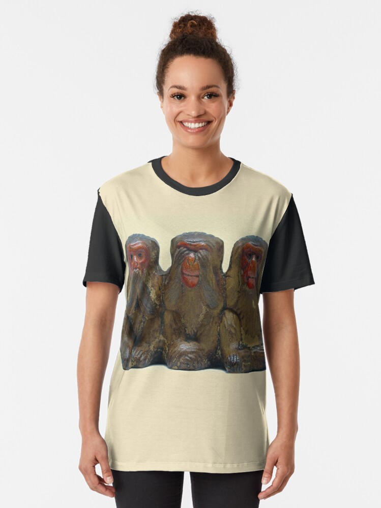 3 wise monkeys t shirt