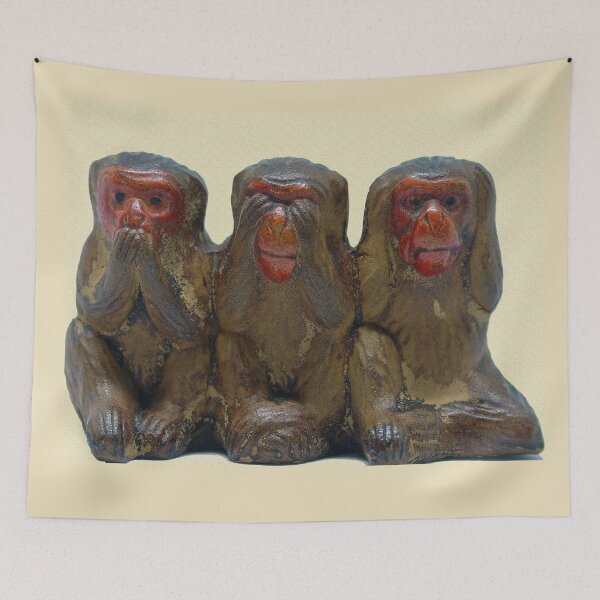 Item preview, Three Wise Monkeys designed and sold by Frankie Cat Photography.