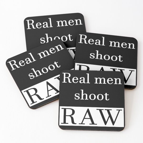 Item preview, Real men shoot RAW designed and sold by svanaerschot.