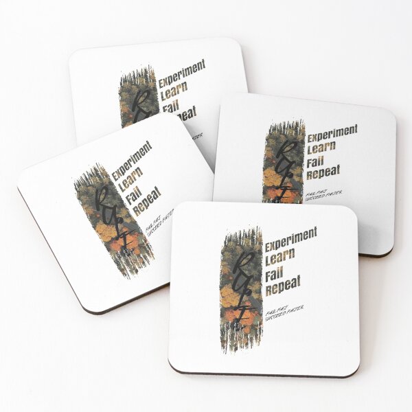 Item preview, Powerful motivational quote for success in life-Experiment, Fail, Learn, Repeat, Gift idea for supportive friends designed and sold by TrueFit Essentials.