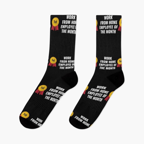 Item preview, Work From Home Employee of the Month Funny Ribbon Text Design designed and sold by up4tee.