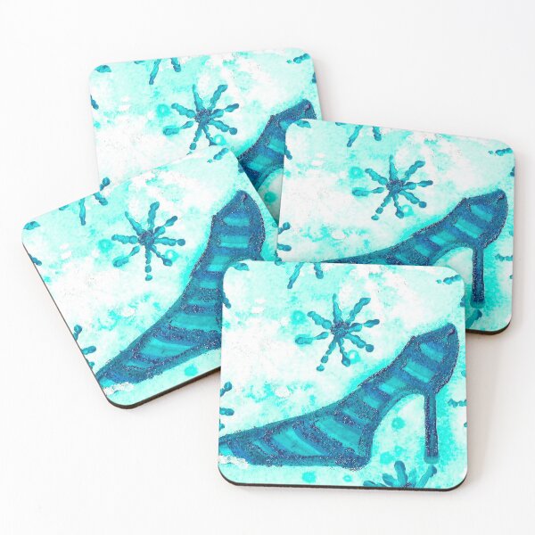 Item preview, Snowflake Shoe - Turquoise Palette designed and sold by Niina  Niskanen.