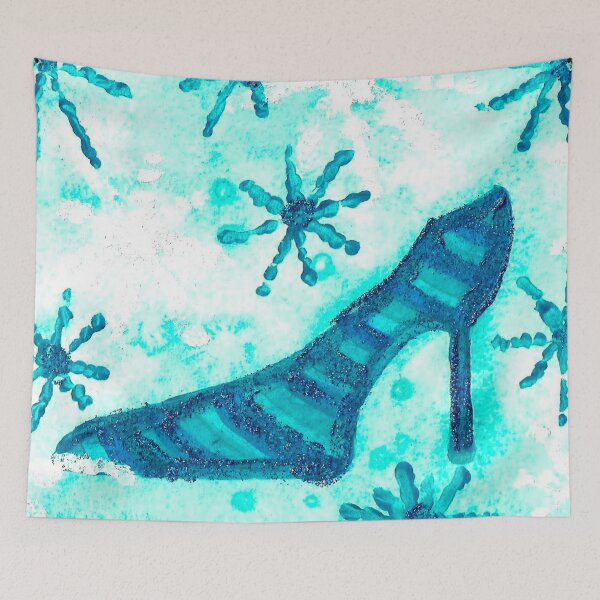Item preview, Snowflake Shoe - Turquoise Palette designed and sold by Niina  Niskanen.