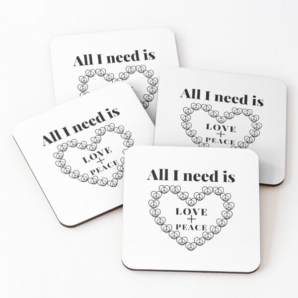 Item preview, peace and love designed and sold by JokesAndFun.
