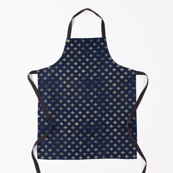 Item preview, A gold Fleur-de-lis on a dark blue background design designed and sold by AnnieHochmann.