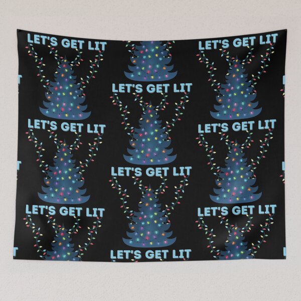 Aperçu de l'œuvre LETS GET LIT, cadeau de Noël amusant pour la famille et les proches créée et vendue par AmazingEcraft.