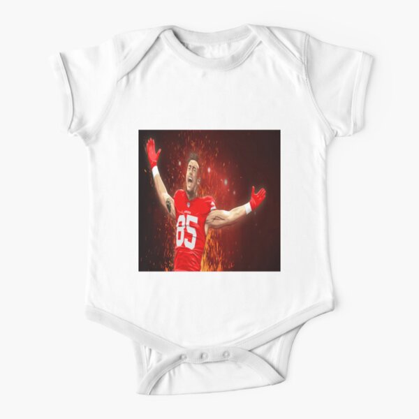 Kittle Jersey Red Baby One-Piece for Sale by reevevi