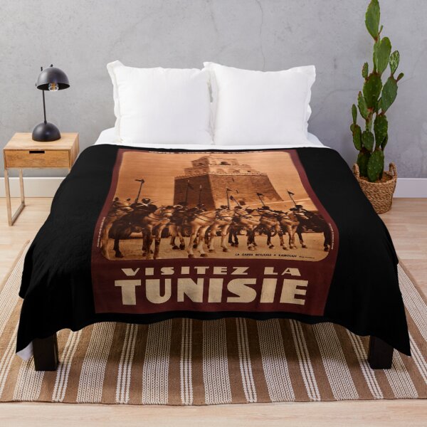 Item preview, retro classic Visitez la Tunisie poster designed and sold by CorasPosters.