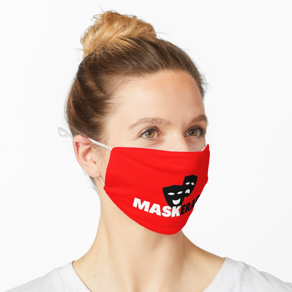 Design "Maskerade" with of two black masks" Mask for Sale by JulieVie | Redbubble