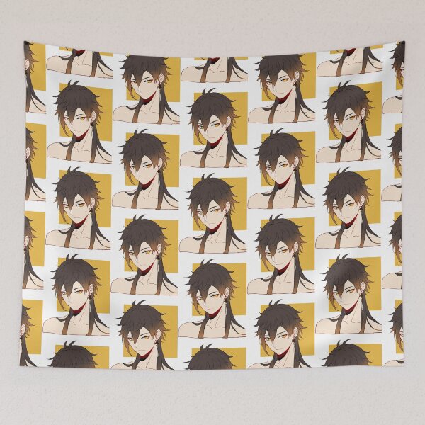 Item preview, Genshin Impact - Zhongli Long Hair with Background designed and sold by MykaAndSalmon.