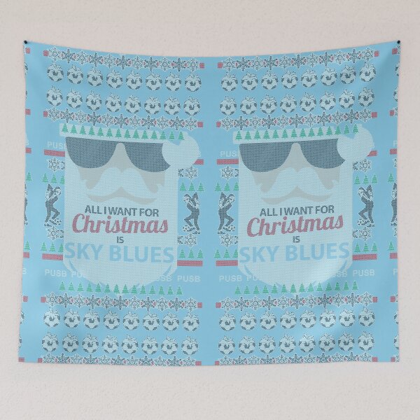 Item preview, All I want for Christmas is Sky Blues KNIT STYLE designed and sold by Daveseedhouse.