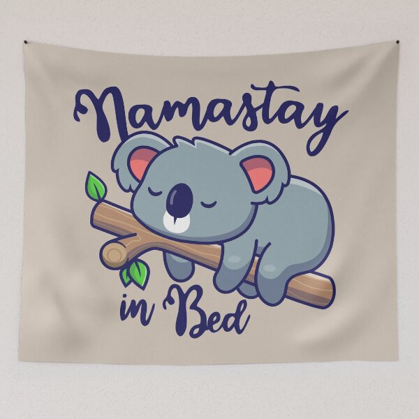 Item preview, Funny Yoga Koala - Namastay in Bed designed and sold by SoccaTamam.