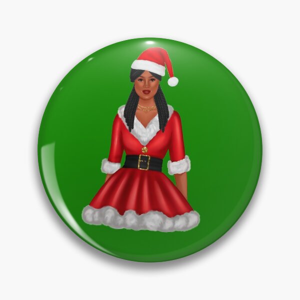 Artikelvorschau, Afroamerikaner Santa Girl | Weihnachten entworfen und verkauft von SerendipityNow.