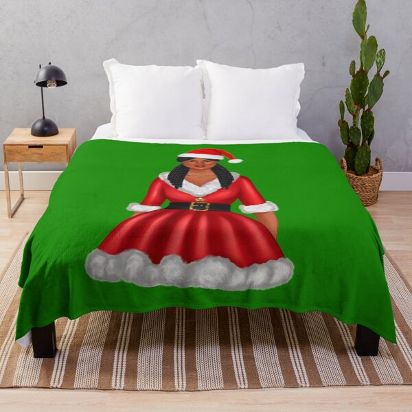 Item preview, African American Santa Girl | Christmas designed and sold by SerendipityNow.