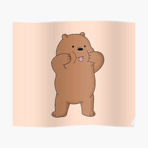 We Bare Bears™ Grizzly bear Poster
