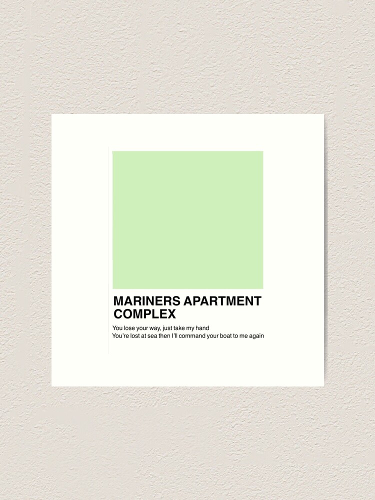 "mariners apartment complex pantone sample" Art Print by