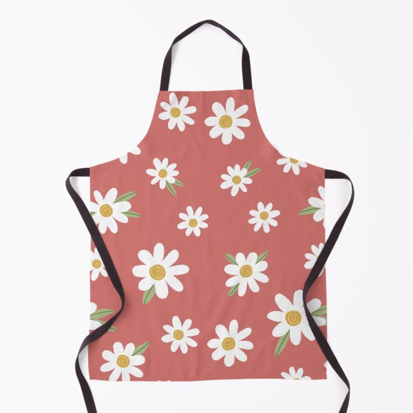 Item preview, Daisies on Red / Coral designed and sold by DesignByJennyyy.