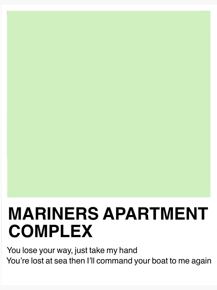 "mariners apartment complex pantone sample" Sticker by