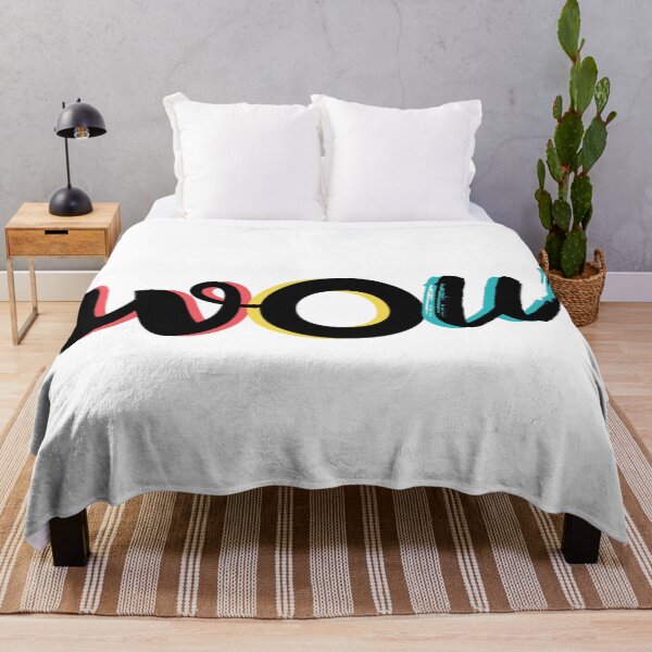 Item preview, Modern, fun, colorful typography design of Wow designed and sold by theendup.