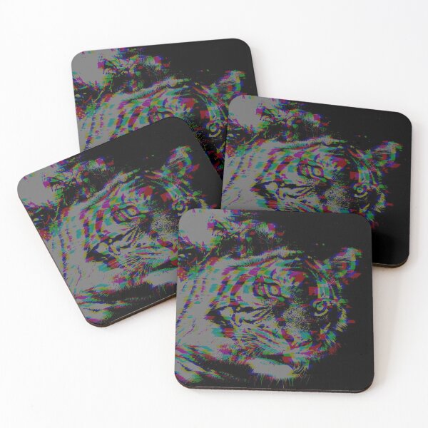 Item preview, The Glitchy White Tiger  designed and sold by TheStrangeWorld.