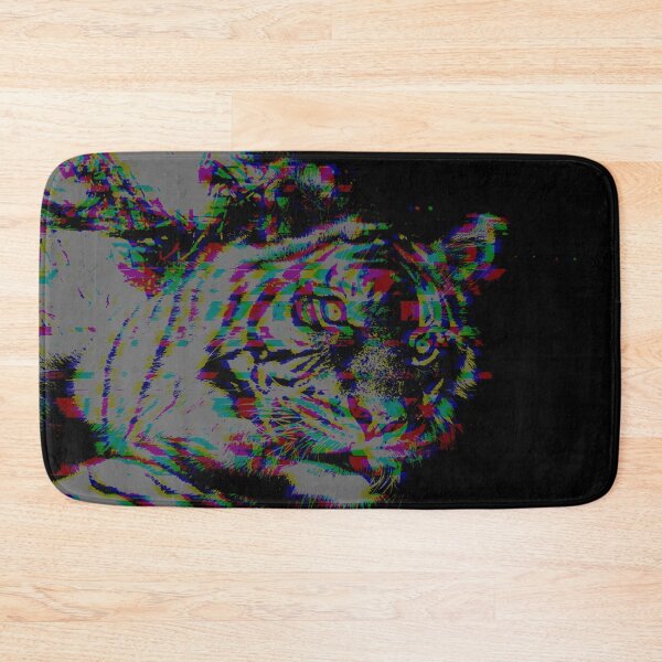 Item preview, The Glitchy White Tiger designed and sold by TheStrangeWorld.