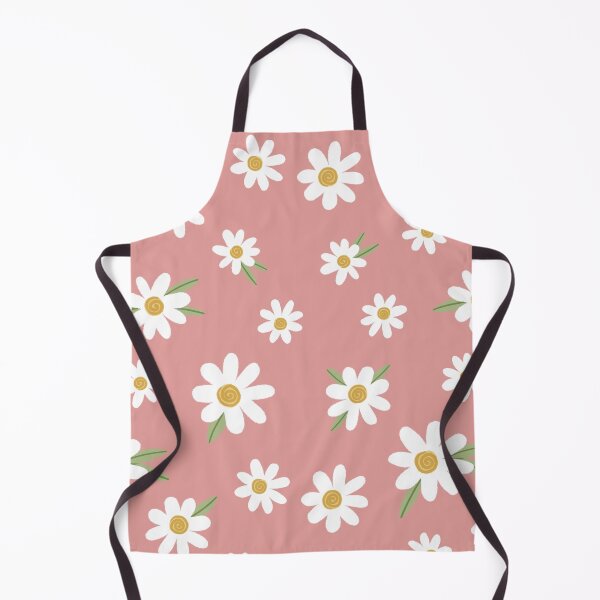 Item preview, Daisies on Light Red / Coral / Blush Pink designed and sold by DesignByJennyyy.