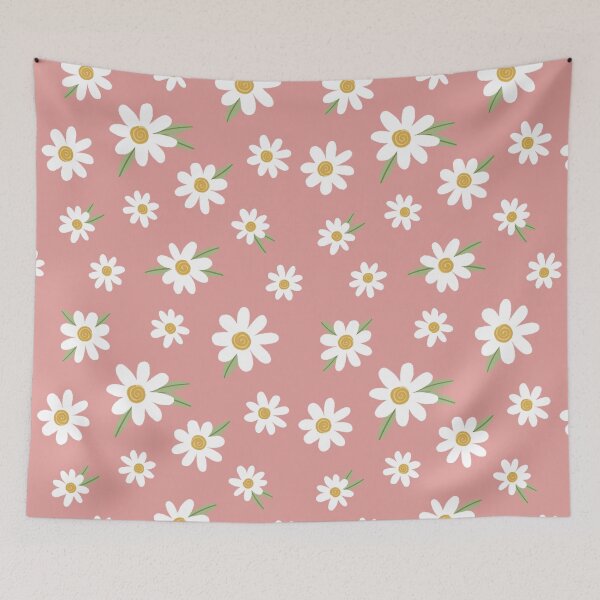 Item preview, Margaritas en rojo claro / coral / rosa rubor designed and sold by DesignByJennyyy.