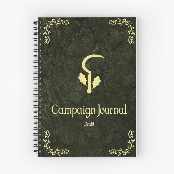 Item preview, DnD Campaign Journal - Druid designed and sold by PatternTree.