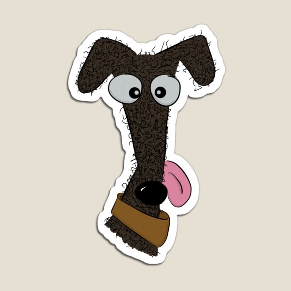 Item preview, Scruffy Chocolate, Brown, Curly Coated Lurcher designed and sold by Mat Dixon.
