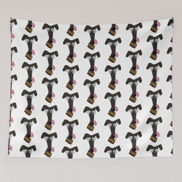 Item preview, Scruffy Chocolate, Brown, Curly Coated Lurcher designed and sold by Mat Dixon.