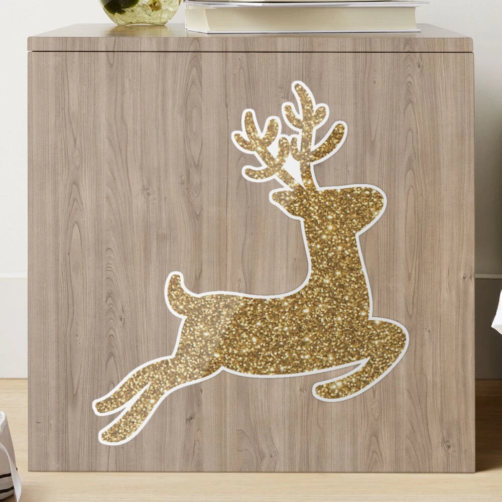 Hobbycraft - Winter Woodland Gold Glitter Foam Reindeer Stickers