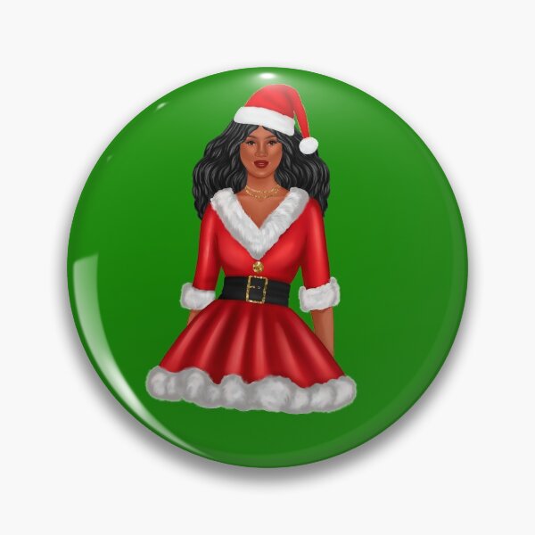 Artikelvorschau, Afroamerikaner Santa Girl | Weihnachten entworfen und verkauft von SerendipityNow.