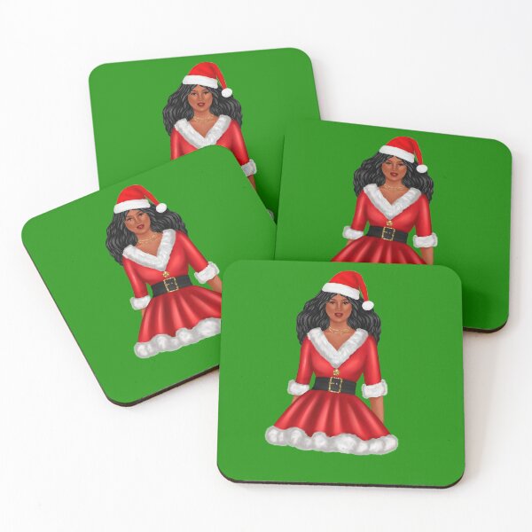 Item preview, African American Santa Girl | Christmas designed and sold by SerendipityNow.